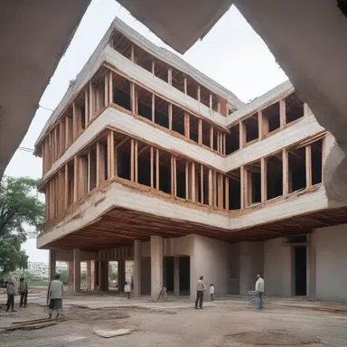 The construction of the new building turned into a balagan due to miscommunication among the architects and contractors.