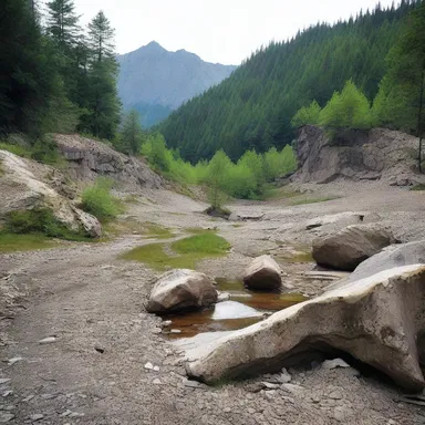 The description of the landscape in the novel included a mention of the rugged beauty of pit-run gravel.