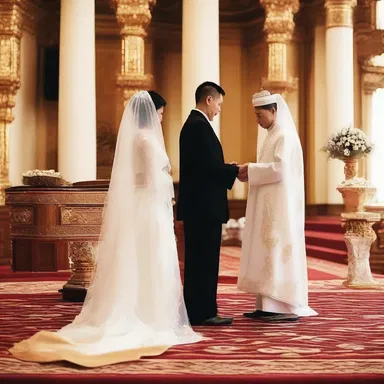 During their wedding ceremony, the priest performed the unction on the bride and groom, symbolizing their union and blessings for a prosperous marriage.