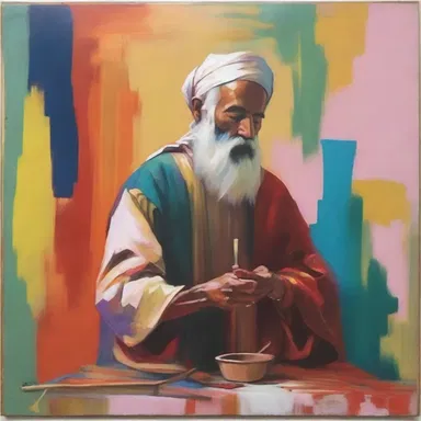 The painting exuded an air of unction, with the artist's self-assured brushstrokes and carefully chosen colors.
