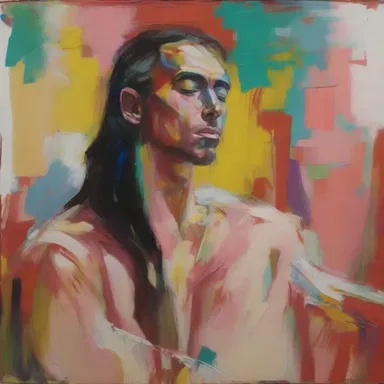 The painting exuded an air of unction, with the artist's self-assured brushstrokes and carefully chosen colors.