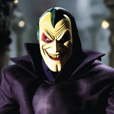 The villain's smile and mannerisms were filled with an unsettling unction, making him all the more terrifying.