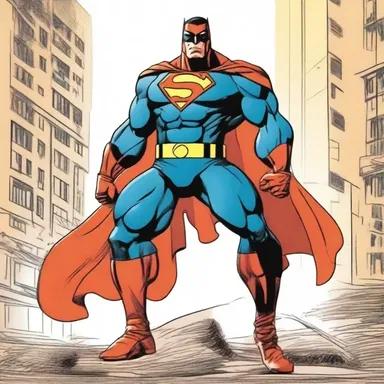The charismatic superhero character was drawn with an exaggerated sense of unction, captivating readers with his confidence and charm.