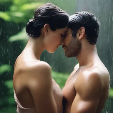 He showered her with excessive unction, pretending to be deeply in love with her.