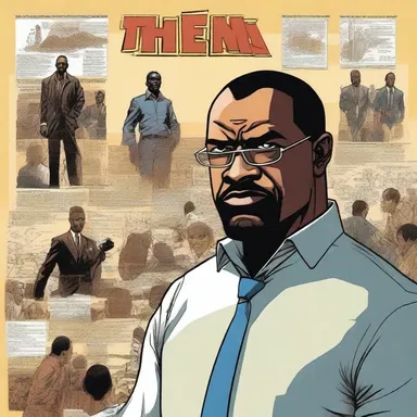 The comic book series showcases a dissident who fights against a corrupt government.