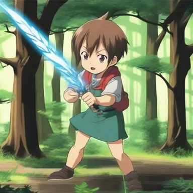 In the anime series, the protagonist battles against a powerful needle blight that threatens to destroy the enchanted forest.