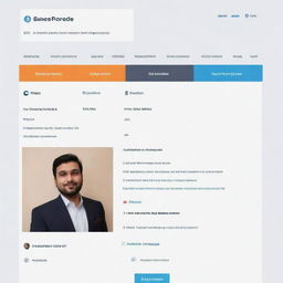 A well-designed website displaying an open profile of the owner named Azmat Ullah. The creation date of the website is indicated as 2017. The profile shows a follower count of 45k and mentions earning more than 1 million dollars.