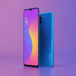 A Realme C35 smartphone with its unique design features in high detail and vivid colors.