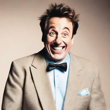 The comedian made a yielding in his act, admitting defeat to the laughter of the audience.