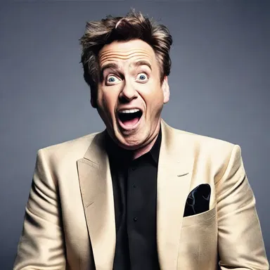 The comedian made a yielding in his act, admitting defeat to the laughter of the audience.