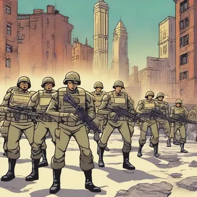 In the animated series, a troop of soldiers fought against the evil villains to protect their city.