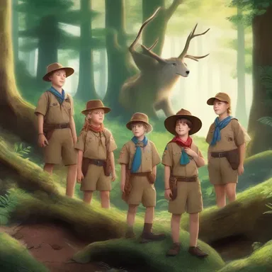 The troop of scouts discovered a hidden realm filled with magical creatures.