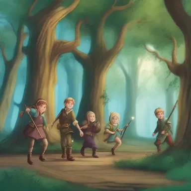 As part of their quest, the group of adventurers had to troop through the enchanted forest.