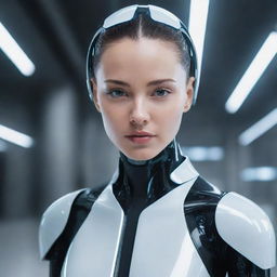 A high-quality professional AI-inspired image with sleek, futuristic aesthetics