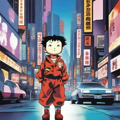 In the futuristic city of Neo-Tokyo, a courageous tot discovers their latent powers and becomes a renowned hero.