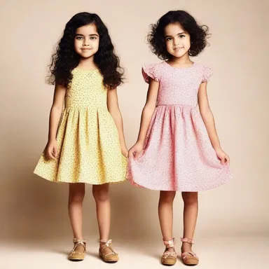 This season's trendiest kids' wear includes adorable dresses and stylish outfits for the fashionable tots.