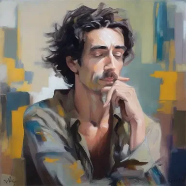 The artist's reflectiveness is evident in his paintings, as they evoke deep emotions and provoke introspection.