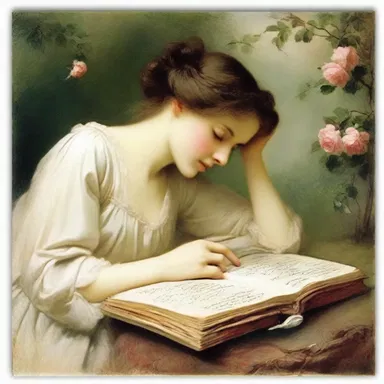 The romantic poet's reflectiveness can be seen in his beautiful verses, which capture the essence of love and longing.