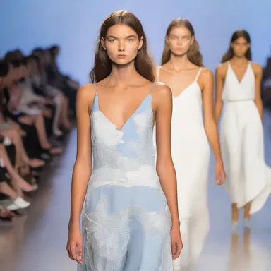 The fashion show showcased a collection inspired by the ebb and flow of the tide.