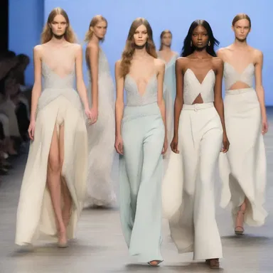 The fashion show showcased a collection inspired by the ebb and flow of the tide.