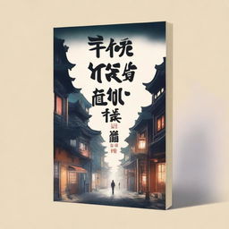 A high-quality digital art image of a book cover titled '迷影城之谜'