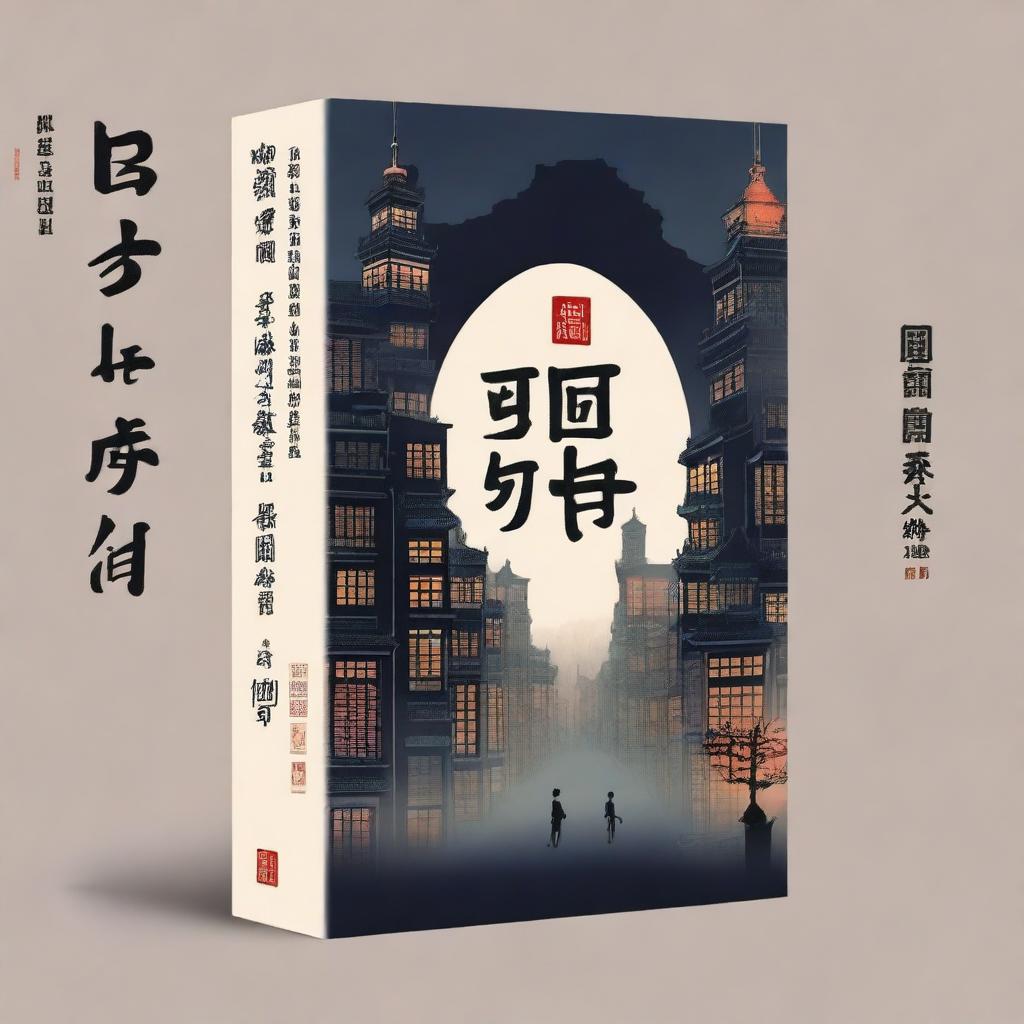 A high-quality digital art image of a book cover titled '迷影城之谜'