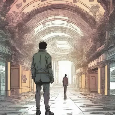 In the science fiction novel, the protagonist's hope for a better future ebbs as the story progresses.