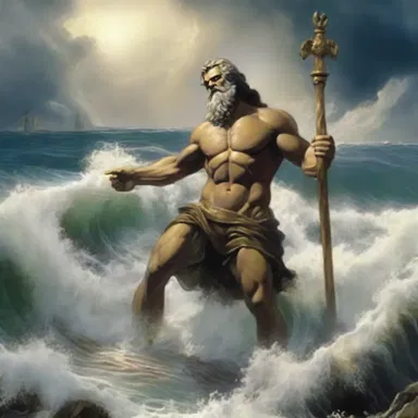 In Greek mythology, the ebb of the tides was believed to be controlled by the god Poseidon.