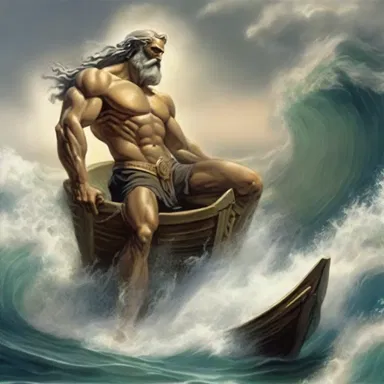 In Greek mythology, the ebb of the tides was believed to be controlled by the god Poseidon.