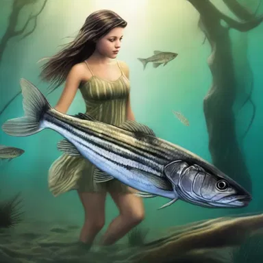 In the land of Enchantia, the striper was believed to possess magical scales that granted wishes.
