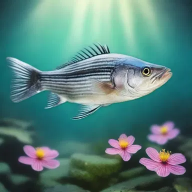 In the land of Enchantia, the striper was believed to possess magical scales that granted wishes.