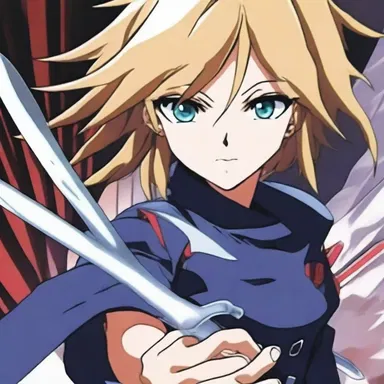 In the action-packed anime series, the main character wielded a mystical weapon shaped like a striper to fight evil forces.