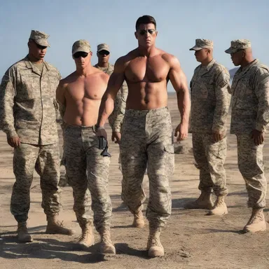 In the novel, the protagonist joins the military and works his way up to become a striper, earning the respect of his fellow servicemen.