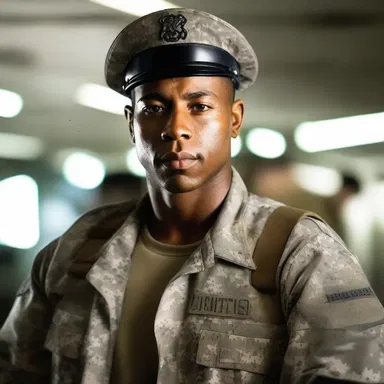 In the novel, the protagonist joins the military and works his way up to become a striper, earning the respect of his fellow servicemen.