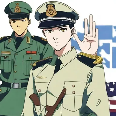 The protagonist in the anime series was a young aspiring striper who dreamed of becoming a high-ranking serviceman to protect his loved ones.