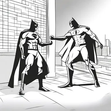 The superhero approached the villain charily, knowing that one wrong move could be fatal.