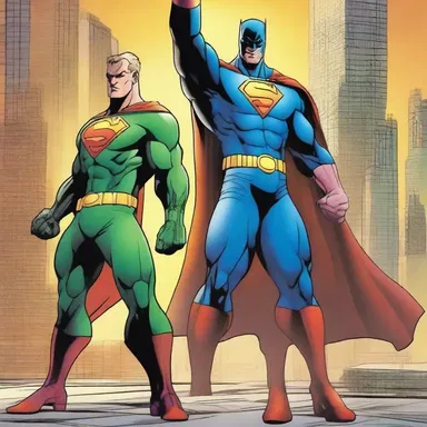 In the latest issue of the superhero comic series, the protagonist teams up with his colleague to defeat the supervillain and save the city.