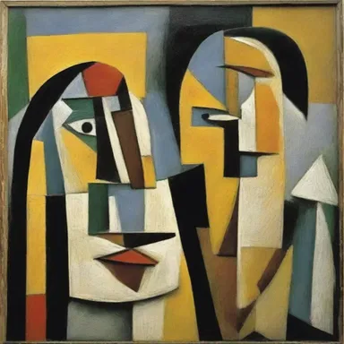 Pablo Picasso and Georges Braque were colleagues in the development of the art movement called Cubism.