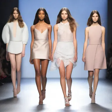 At the fashion show, the designer and their colleagues presented their latest collection on the runway.