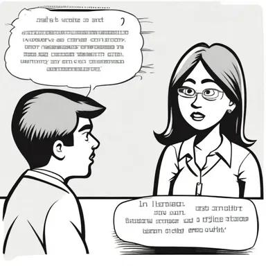 In the comic strip, the character accidentally said a dirty word and got in trouble with the teacher.