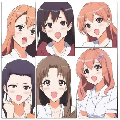 The main character in the anime accidentally blurted out a dirty word in front of their crush, causing them to blush in embarrassment.