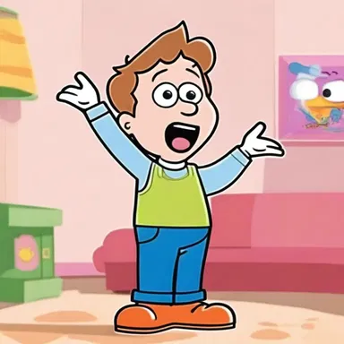 In the children's cartoon, the character accidentally said a dirty word which shocked the audience.