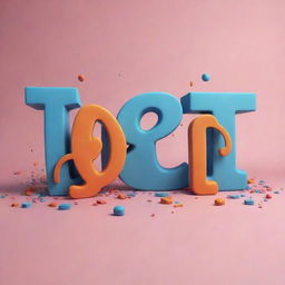 A 3D artistic rendering of the word 'SYED' with bold letters in a dynamic and vibrant setting.