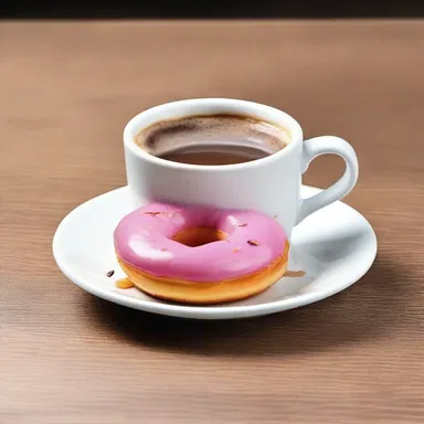 Why did the donut sit on the edge of the cup? Because it didn't want to plop into the coffee and make a splash!