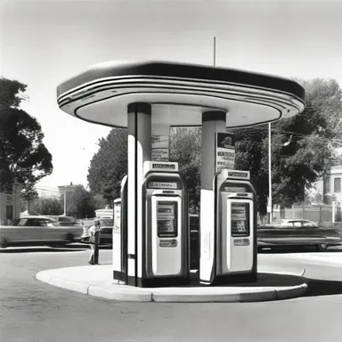 In the futuristic world of the science fiction novel, there were convenience stations on every street corner.