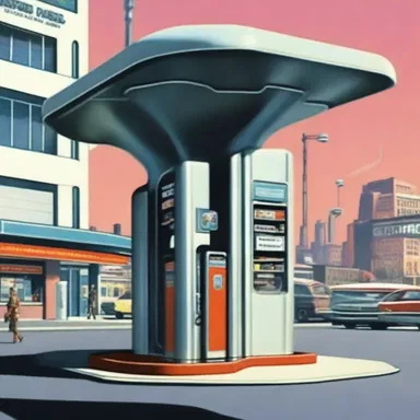 In the futuristic world of the science fiction novel, there were convenience stations on every street corner.