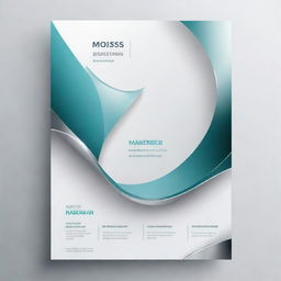 A stylized background for a marketing flyer featuring glass and aluminium elements embodying modern, sleek services.