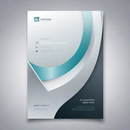 A stylized background for a marketing flyer featuring glass and aluminium elements embodying modern, sleek services.