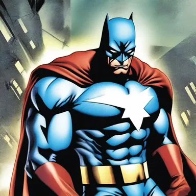 The superhero remained cold-eyed as he fought off the villains, showing no fear or hesitation.