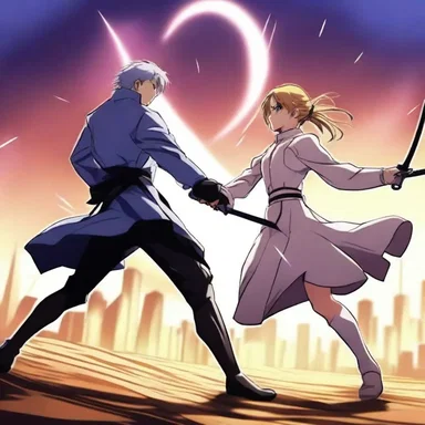 In the anime series 'Fate/Stay Night', fencing plays a crucial role in the battles between the characters.